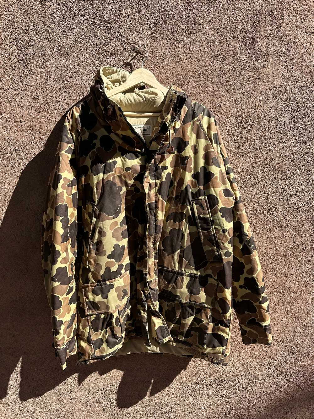 L.L. Bean 1980's Duck Hunting Camo Jacket w/ Ammo… - image 1