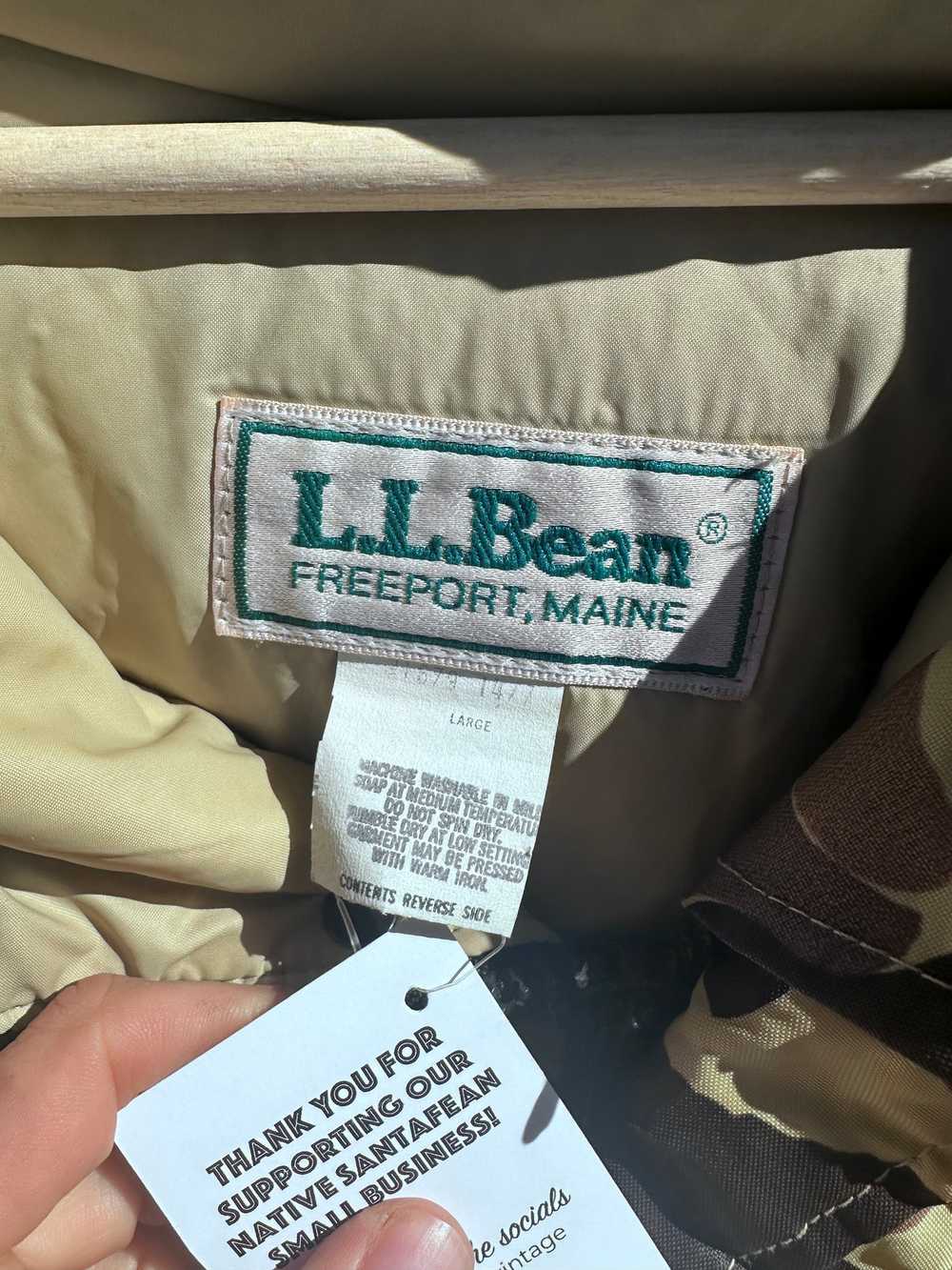 L.L. Bean 1980's Duck Hunting Camo Jacket w/ Ammo… - image 4