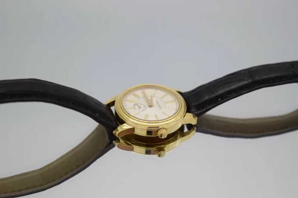 Tiffany & Co 18k Yellow Gold Round Roman Dial Qua… - image 7