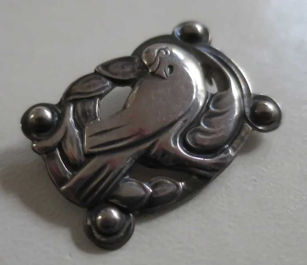 CORO Sterling Silver Jensen-Like Small Dove Pin, … - image 2