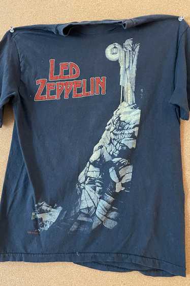 Vintage Led Zeppelin Tee Shirt, Hanes Label M - image 1