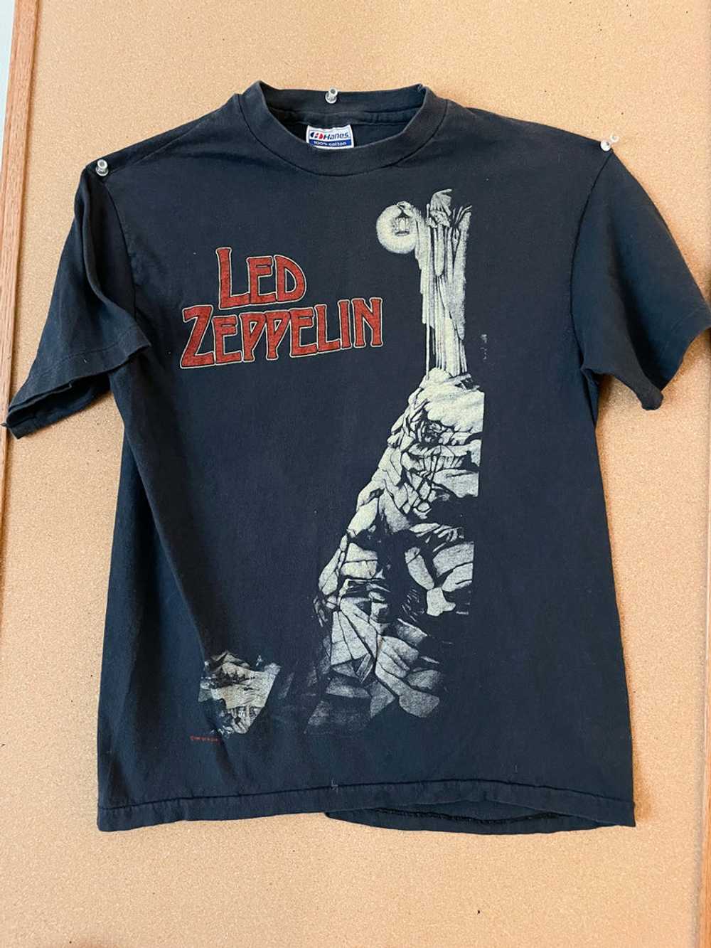 Vintage Led Zeppelin Tee Shirt, Hanes Label M - image 5