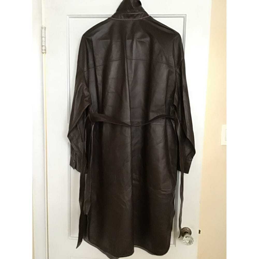Brunello Cucinelli Leather coat - image 10