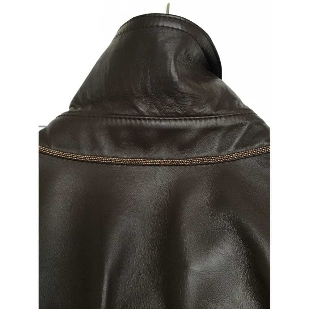 Brunello Cucinelli Leather coat - image 11