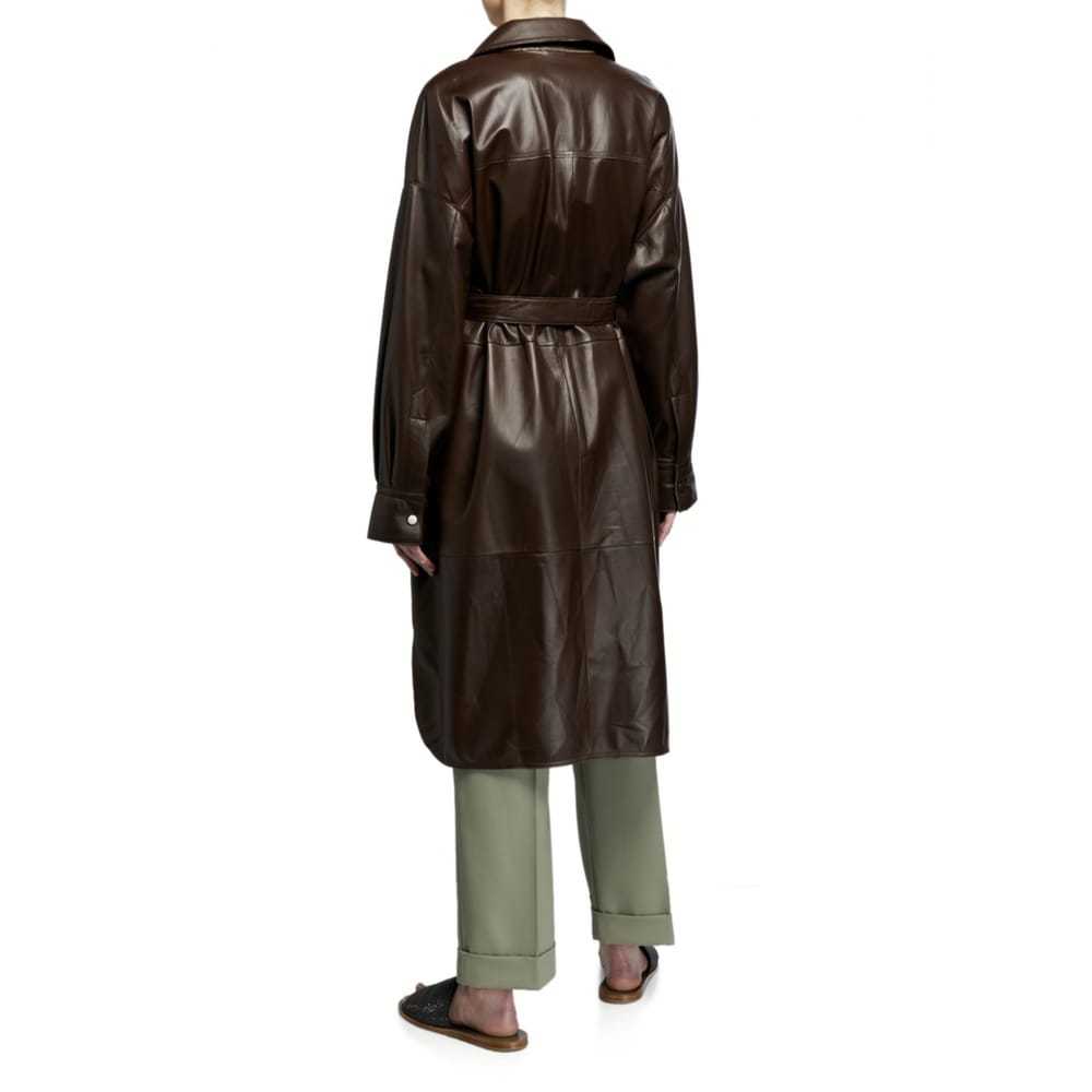 Brunello Cucinelli Leather coat - image 5