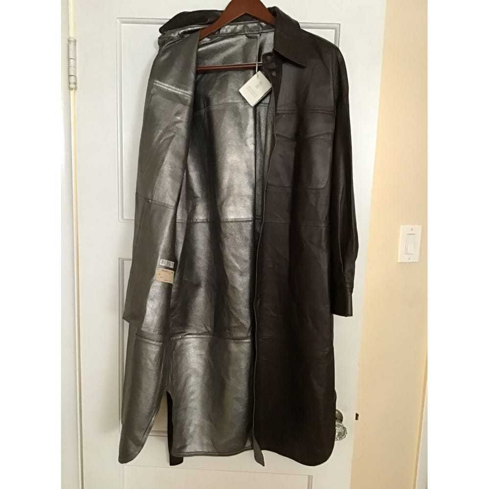Brunello Cucinelli Leather coat - image 9