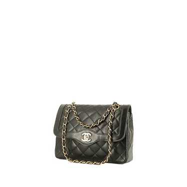 Chanel Vintage shoulder bag in black quilted leat… - image 1