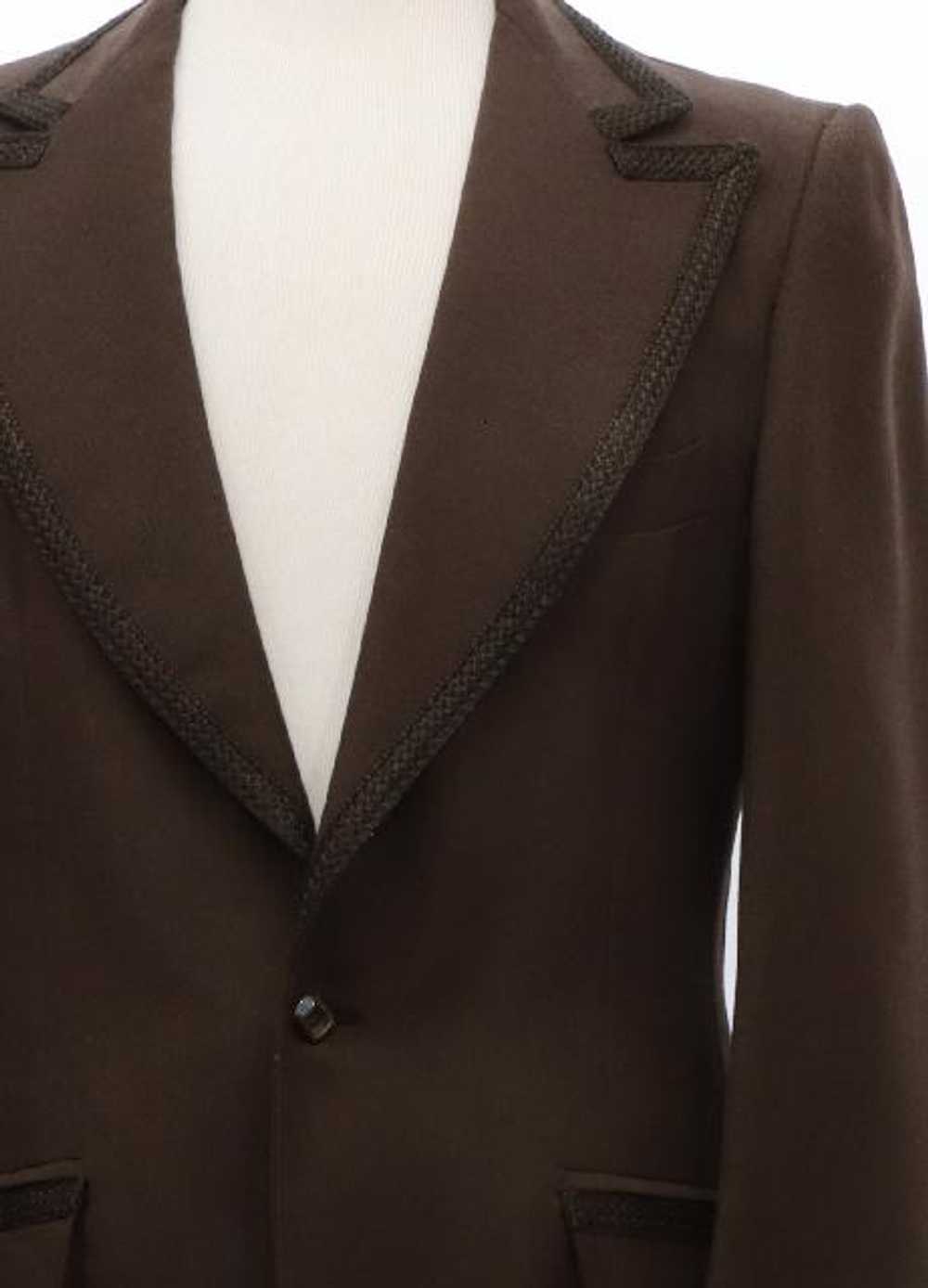 1970's Clement S. Crystal Inc. Mens Brown Tuxedo … - image 2