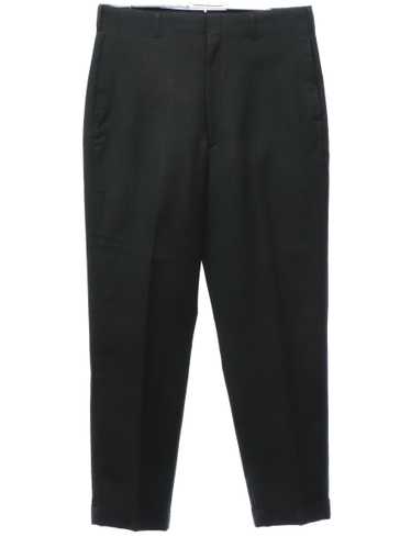 1960's Sears Keywate Mens Mod Flat Front Slacks Pants - Gem