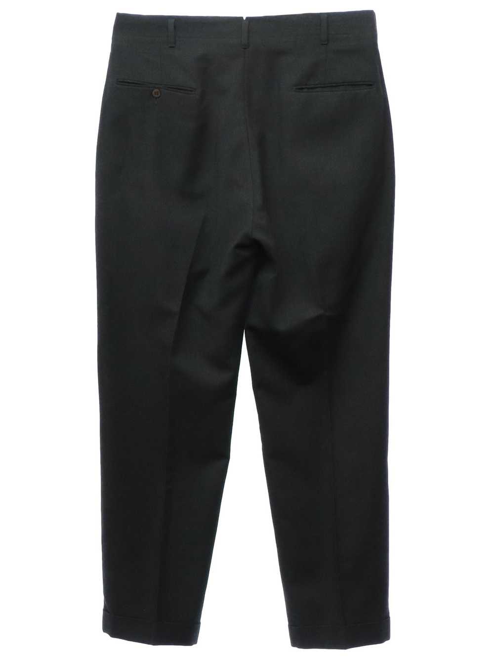 1960's Sears Keywate Mens Mod Flat Front Slacks Pants - Gem