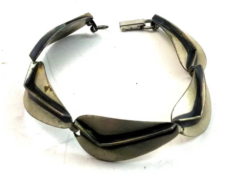 Vintage Mid Century Modern Sterling Beau Bracelet… - image 7