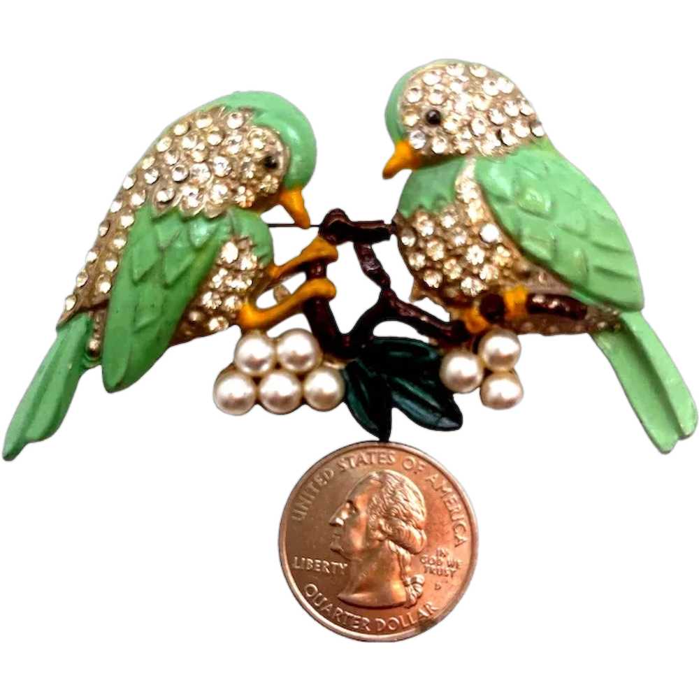 Wonderful Vintage Willie Woo Enameled & Rhineston… - image 1