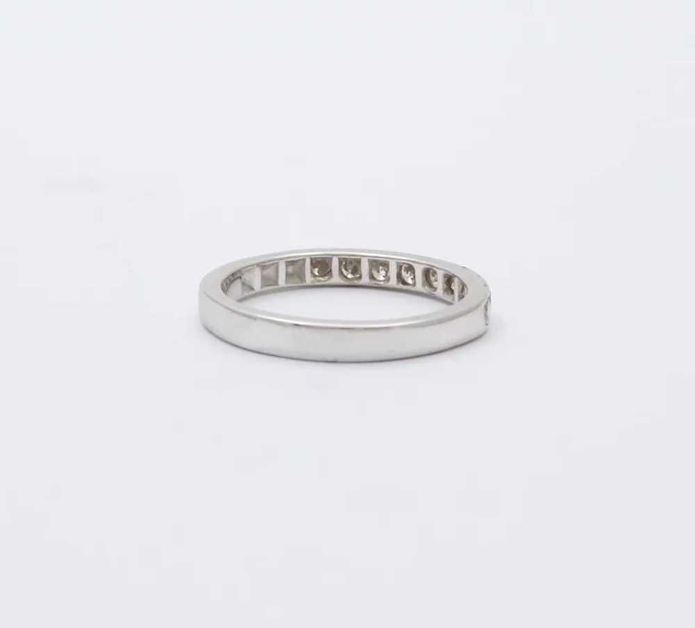 Vintage 14K Gold Half Eternity Ring, Wedding Band. - image 4