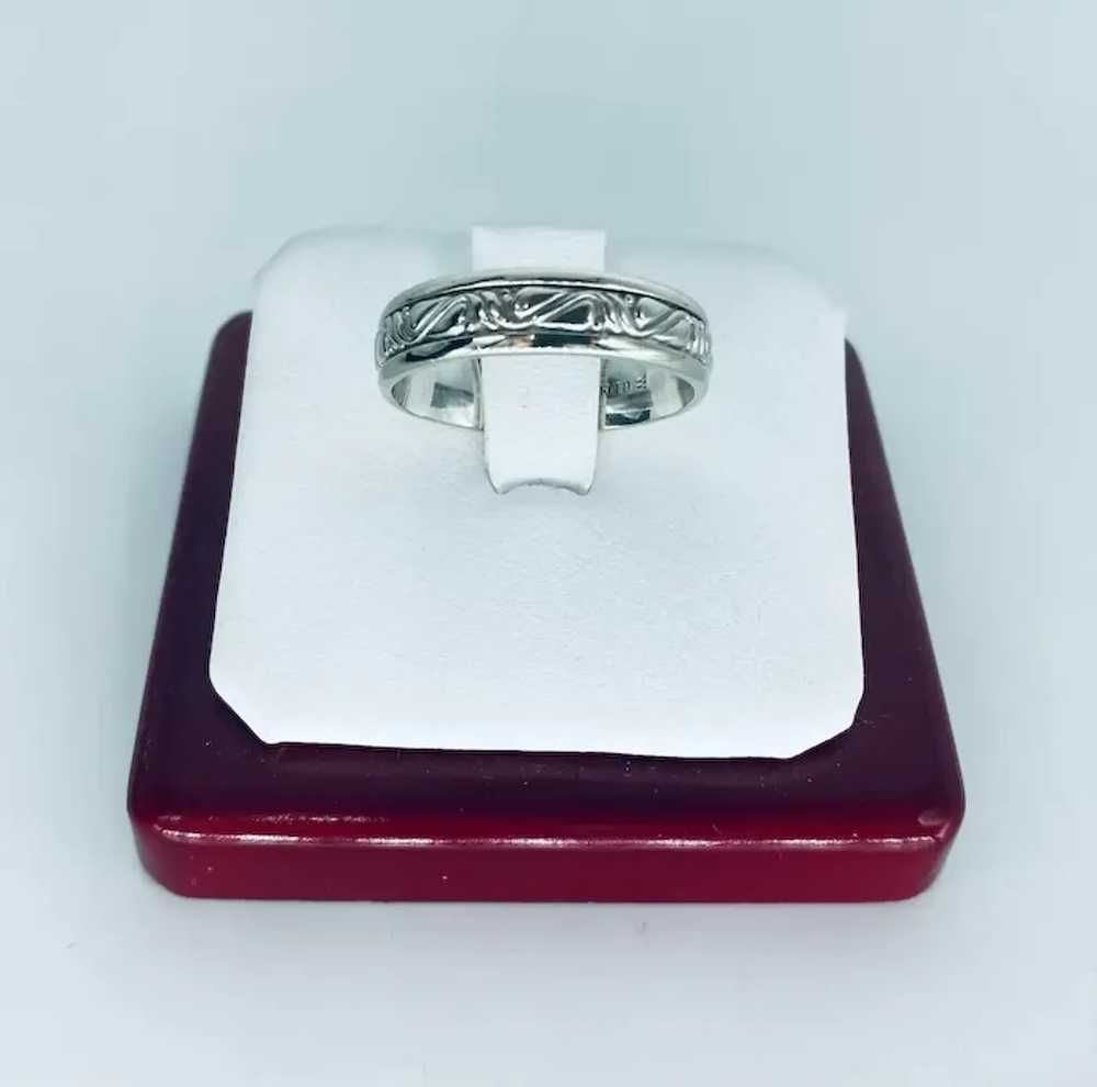 Artcarved Artistic Design Band Ring 14k White Gold - image 2