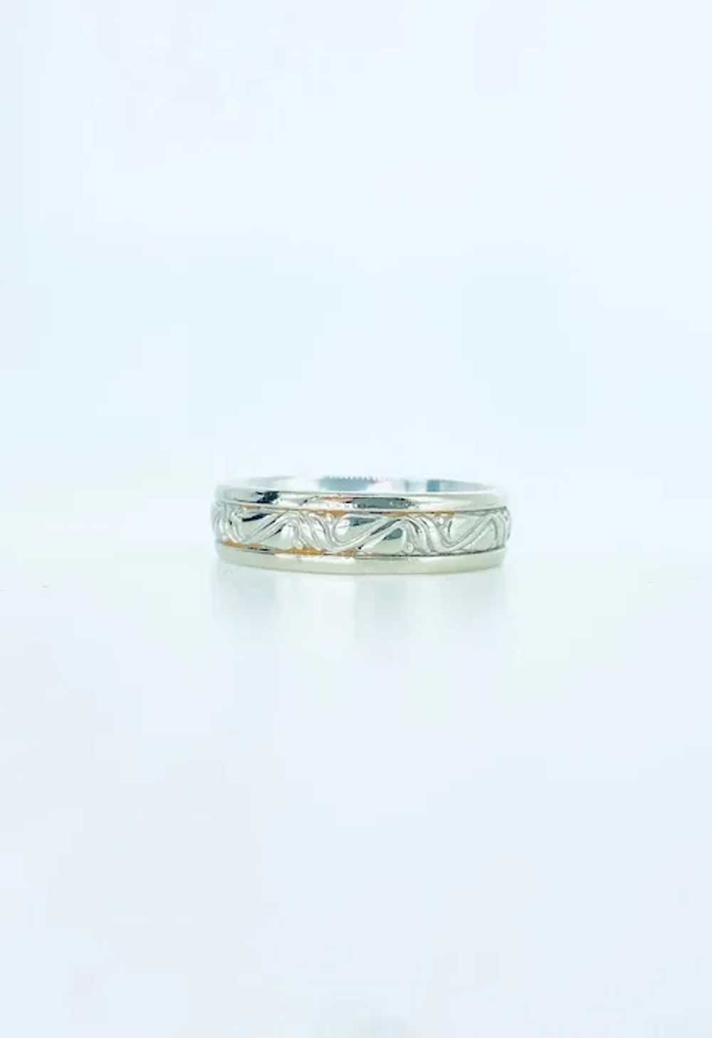 Artcarved Artistic Design Band Ring 14k White Gold - image 6