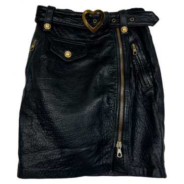 Moschino Leather mini skirt - image 1