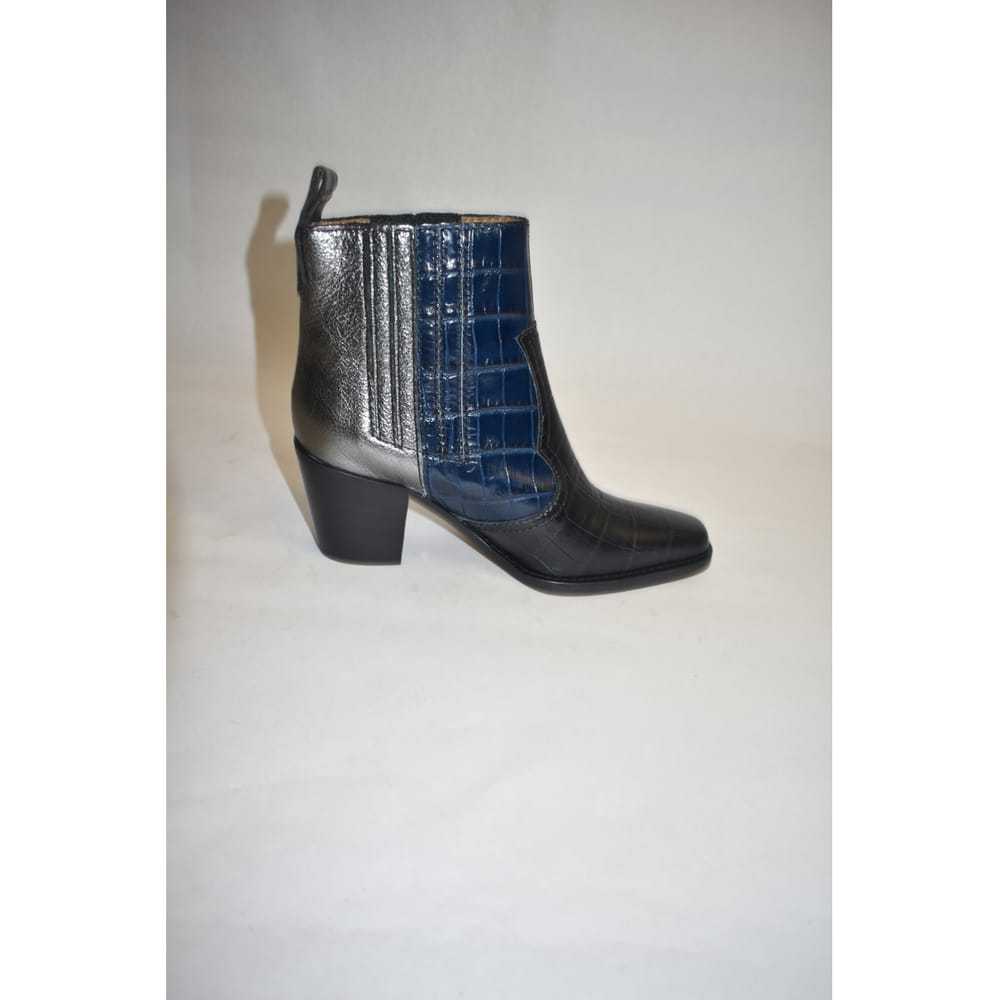 Ganni Leather ankle boots - image 6