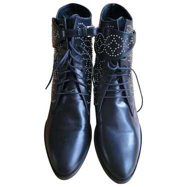 Alaïa Leather lace up boots