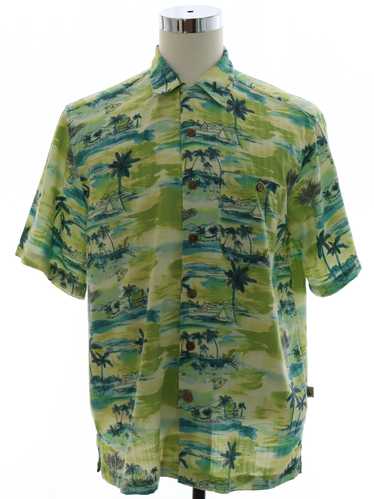 1990's Joe Marlin Mens Joe Marlin Hawaiian Shirt