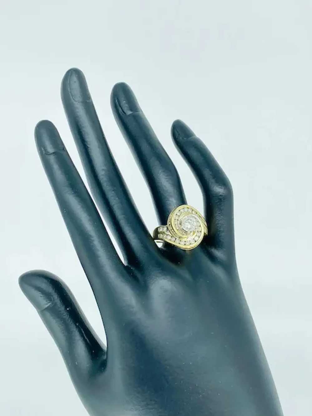 Vintage 2.50 Carat Diamonds Engagement Ring 14k G… - image 6