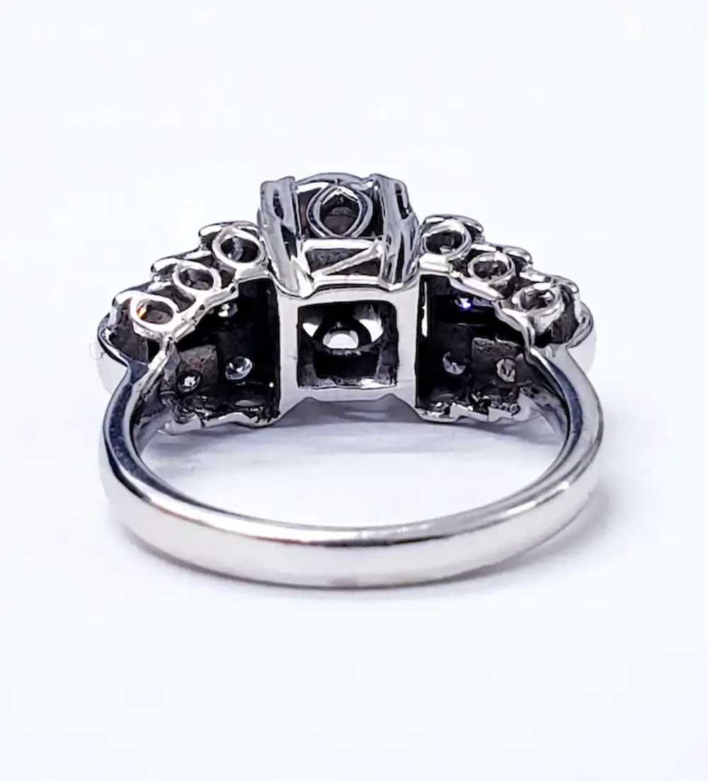 Antique Platinum 1.25 Carat Diamonds Wedding Ring - image 6