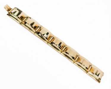 Retro-Era French Gold Bracelet - image 1