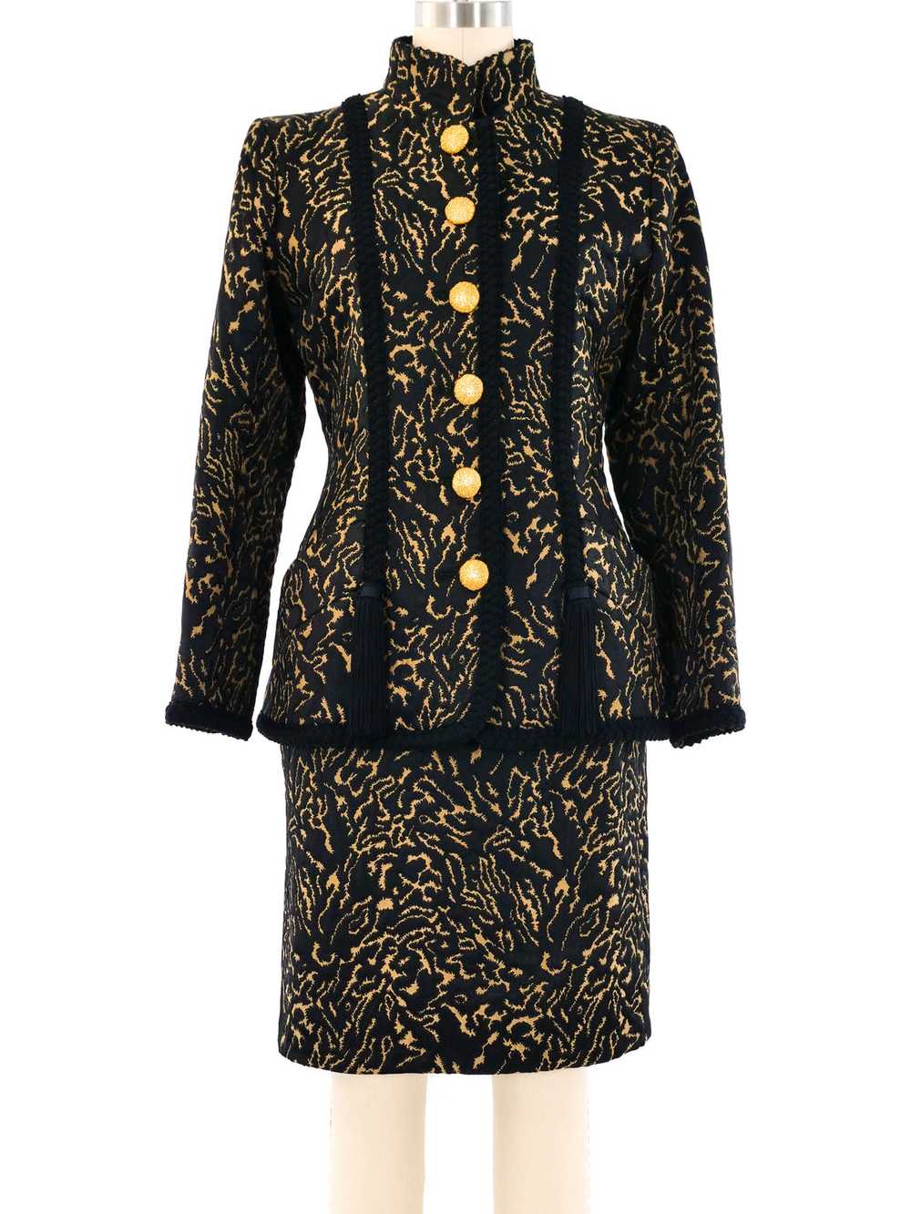 Yves Saint Laurent Brocade Skirt Suit - image 1