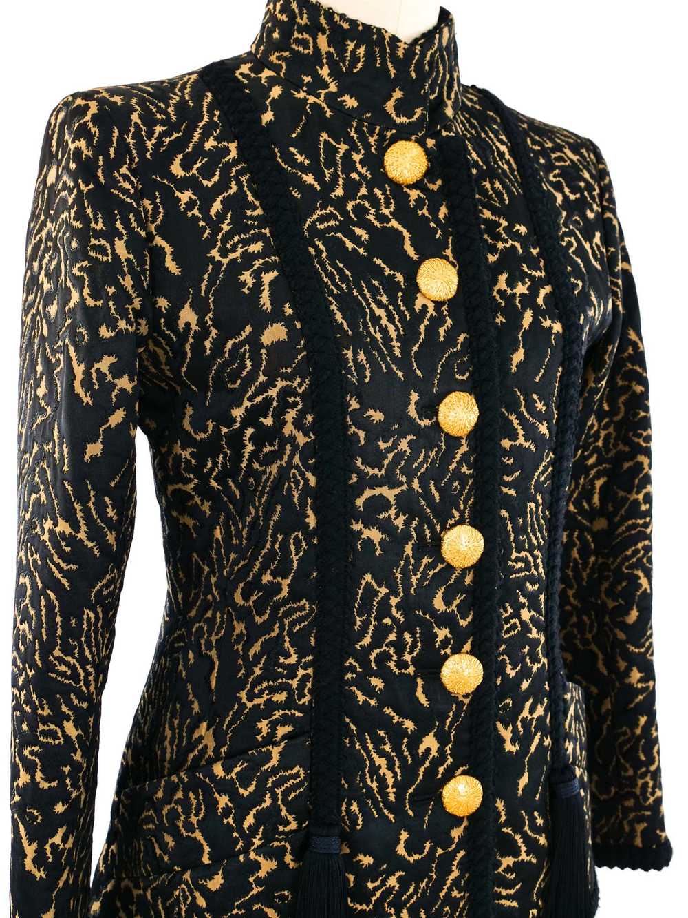Yves Saint Laurent Brocade Skirt Suit - image 5