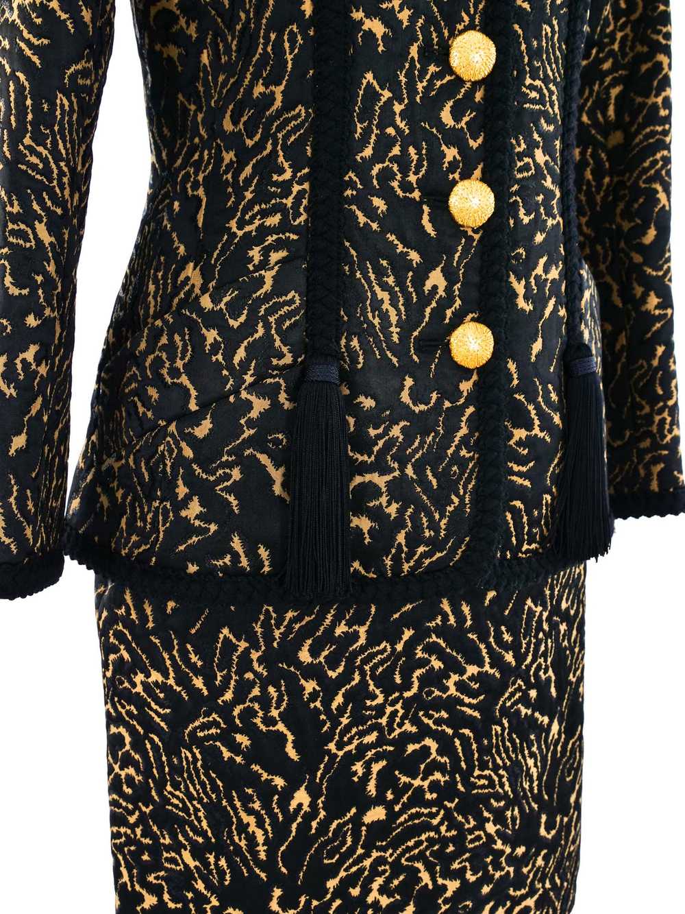 Yves Saint Laurent Brocade Skirt Suit - image 6