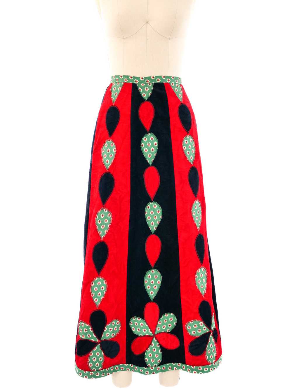 Mountain Artisans Felted Patchwork Skirt - image 1