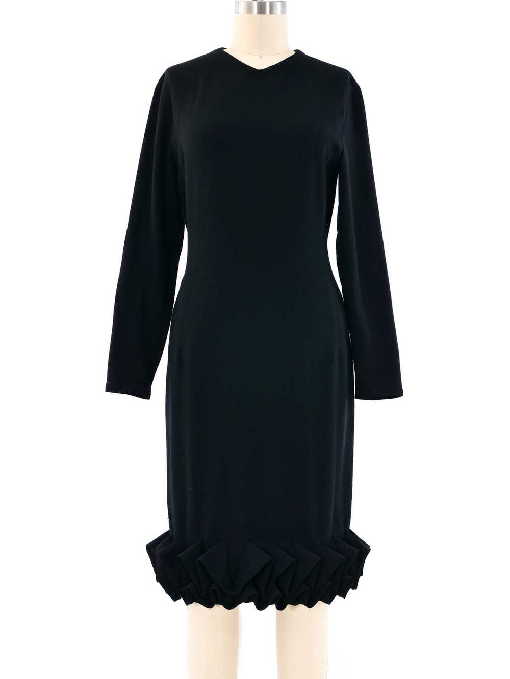 Gianni Versace Ruffled Hem Shift Dress - image 1