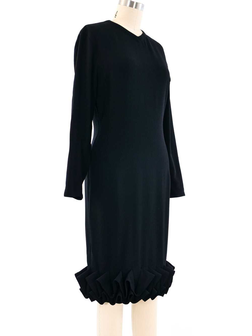 Gianni Versace Ruffled Hem Shift Dress - image 3