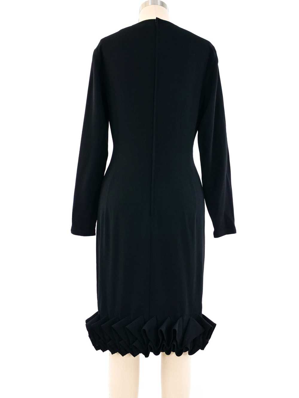 Gianni Versace Ruffled Hem Shift Dress - image 4