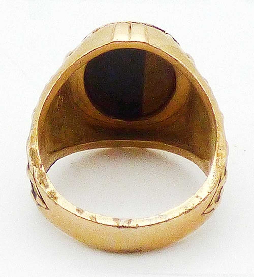 Jospeh Esposito Gold Filled Tiger Eye Ring - image 2