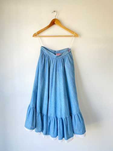 Vintage Jean St. Germain Blue Skirt