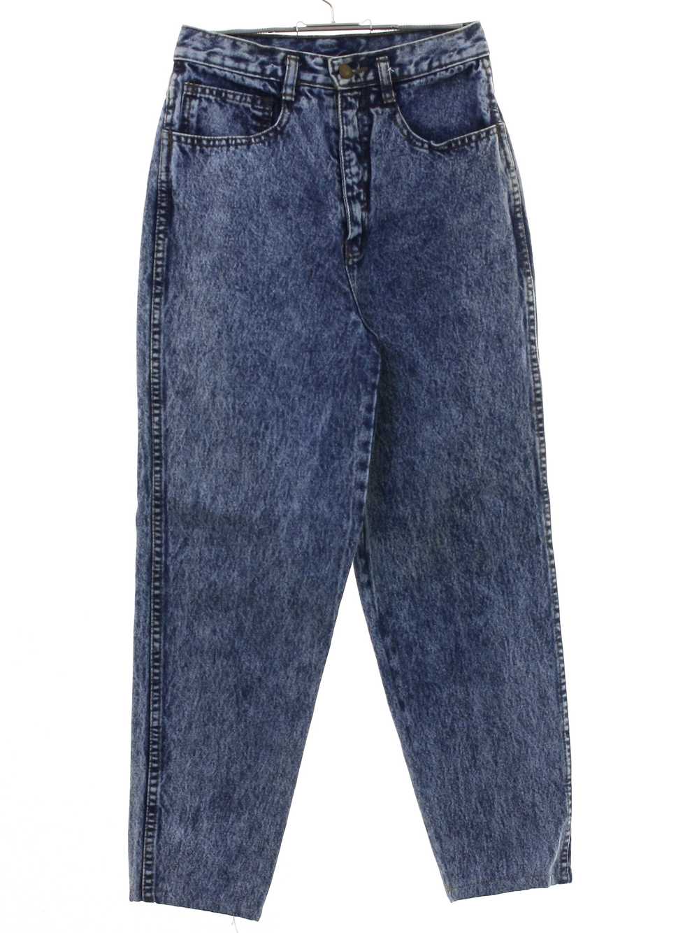 1980's Womens Acid Washed Highwaisted Denim Jeans… - image 1