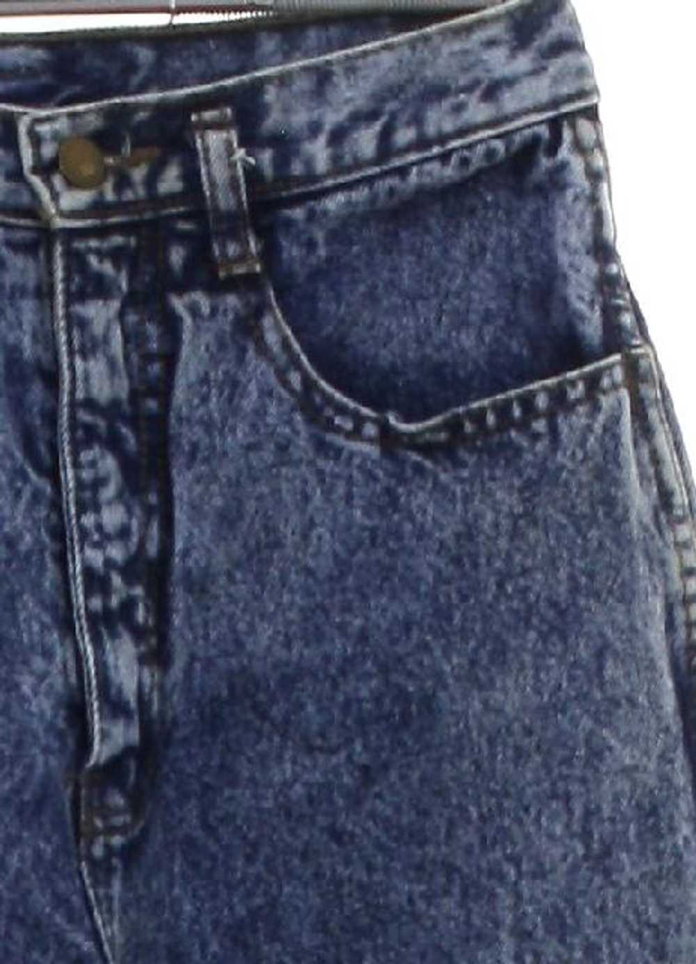 1980's Womens Acid Washed Highwaisted Denim Jeans… - image 2