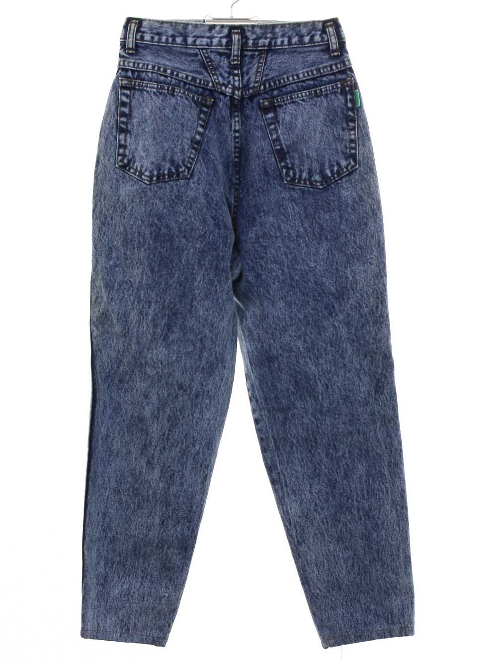 1980's Womens Acid Washed Highwaisted Denim Jeans… - image 3