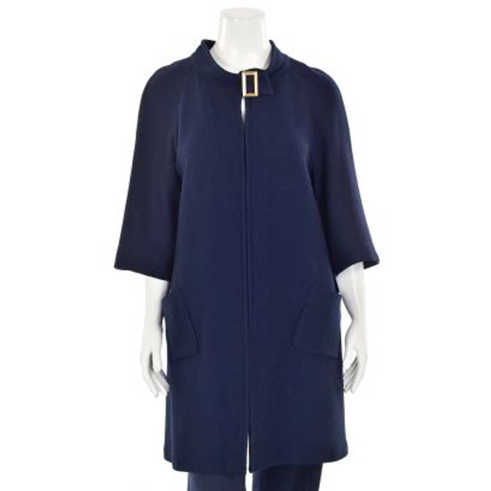 St. John Collection Long Jacket w/ Buckle Collar … - image 1