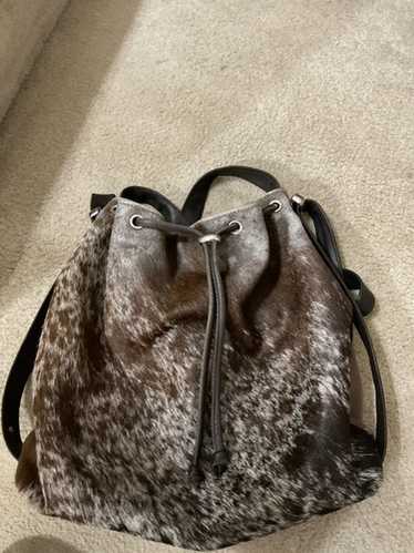 新品 Owen Barry 毛皮 ショルダーバッグ リアルレザー