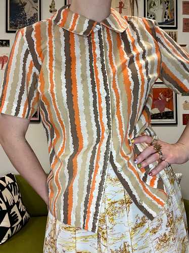 60s Squiggle Blouse - image 1