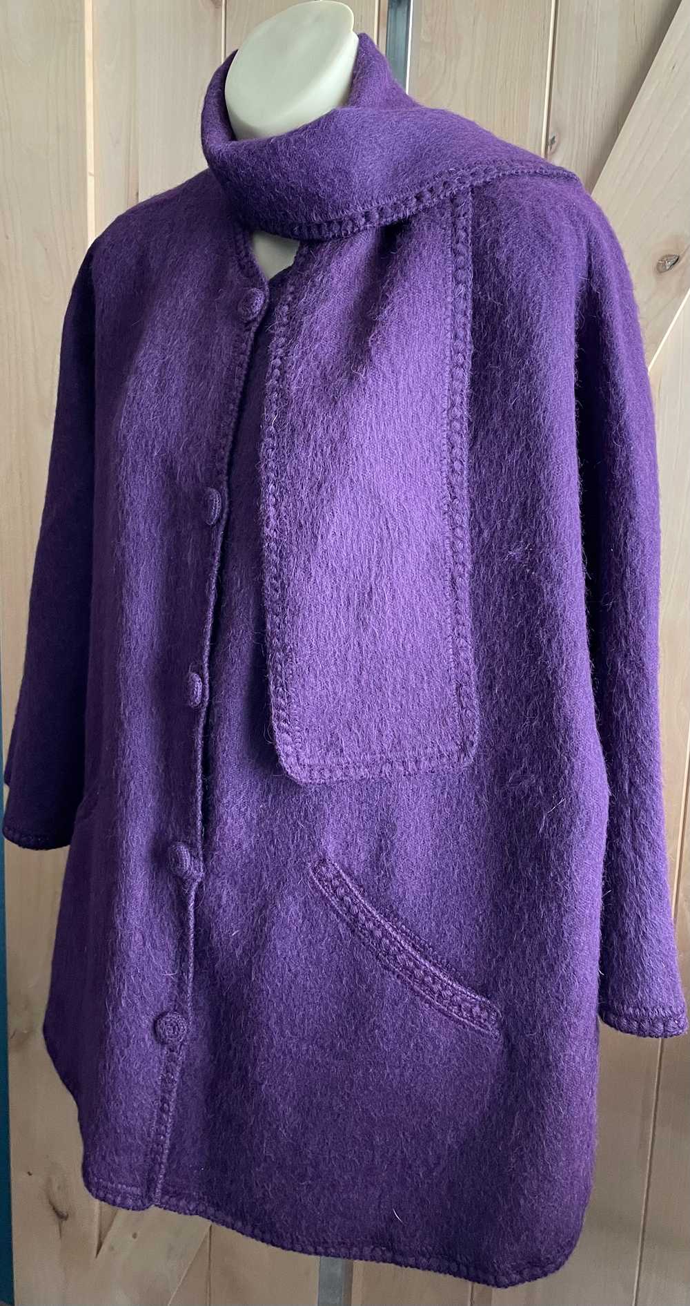 Classy & Posh Handmade 1960's Purple MON REPOS So… - image 3