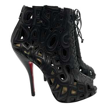 Christian Louboutin Leather open toe boots