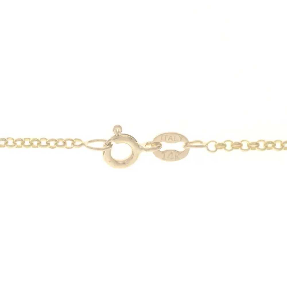 Yellow Gold Ruby Infinity Station Lariat Drop Nec… - image 4