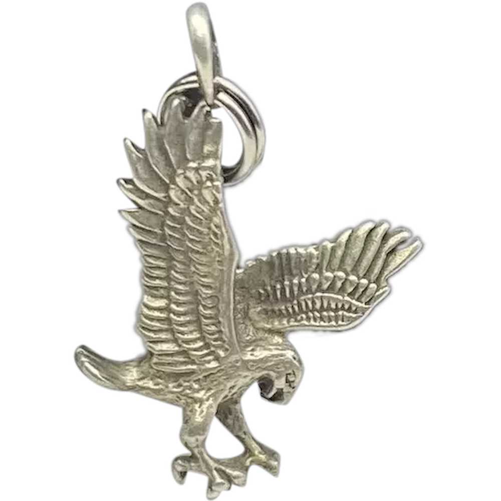 Awesome Sterling Silver American Eagle in Flight … - image 1