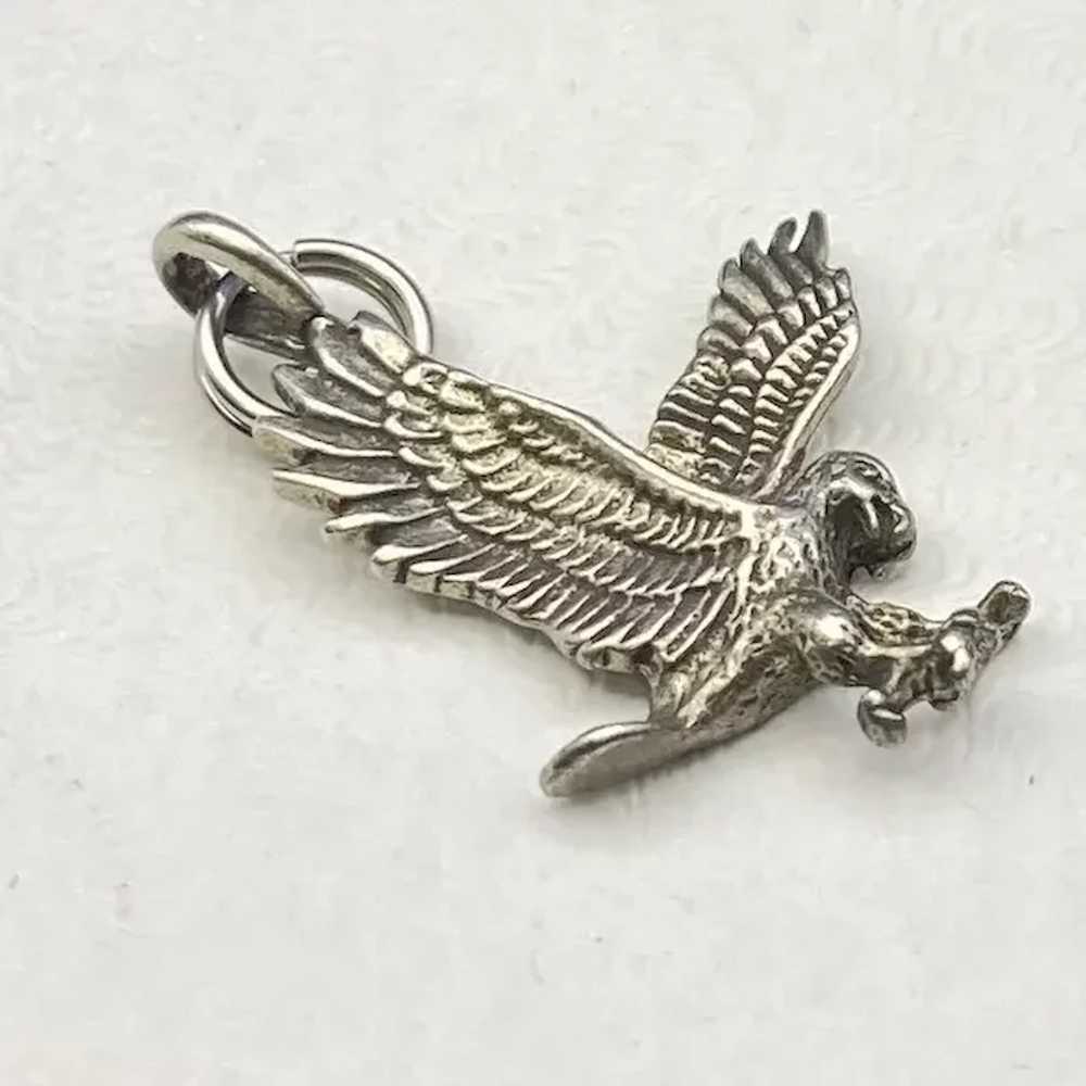 Awesome Sterling Silver American Eagle in Flight … - image 2