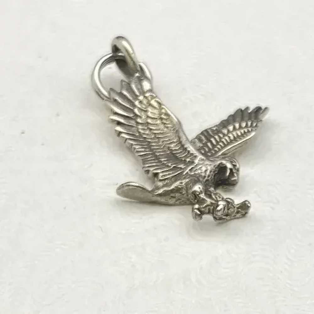 Awesome Sterling Silver American Eagle in Flight … - image 4