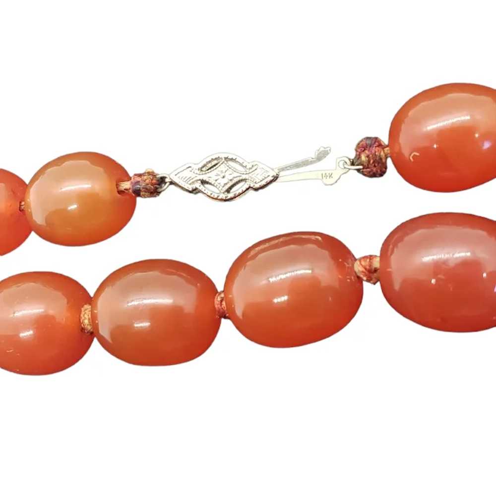 Queen Anne Era Exquisite Carved Carnelian 14K Whi… - image 5