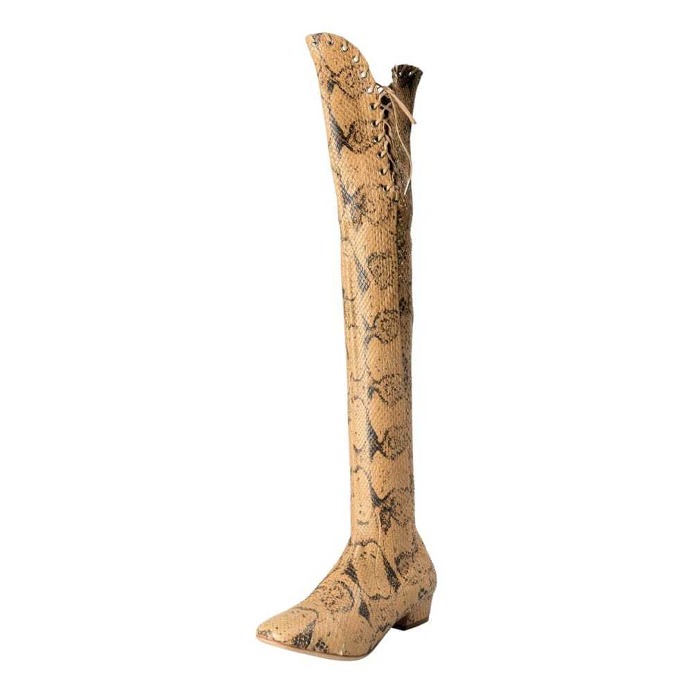 Salvatore Ferragamo Python boots - image 1