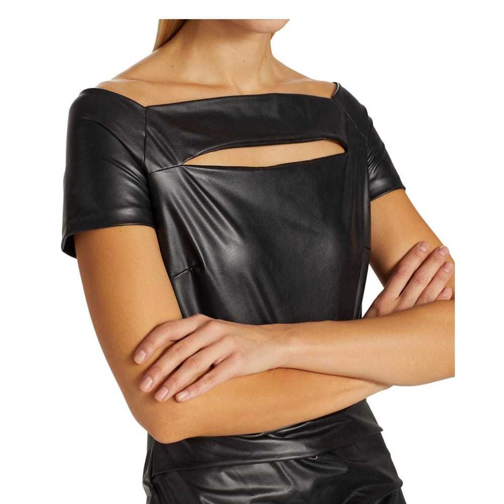 Chiara Boni Leather mini dress - image 4